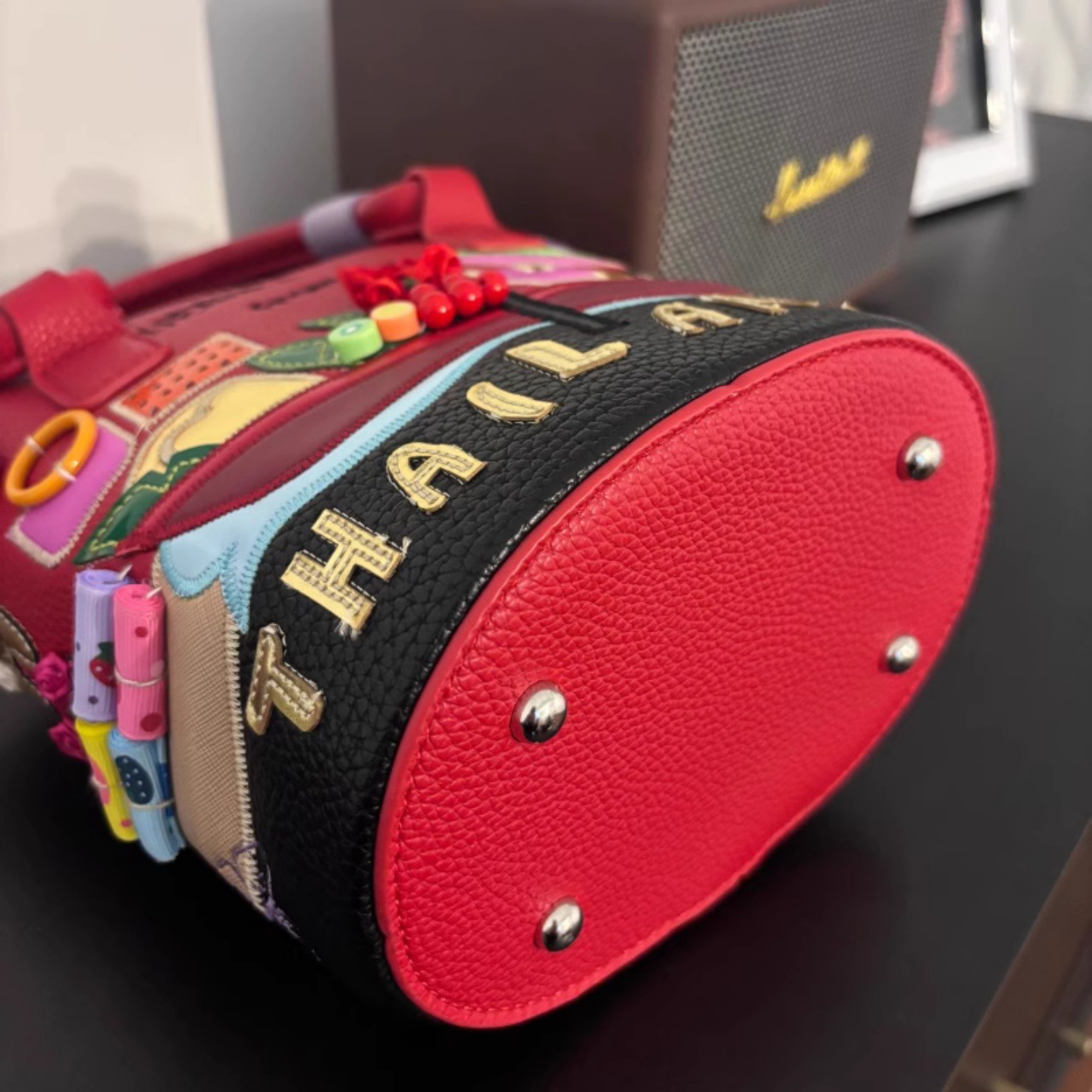 Borsa a secchiello ricamata borsa a tracolla donna alla moda_voghion.com