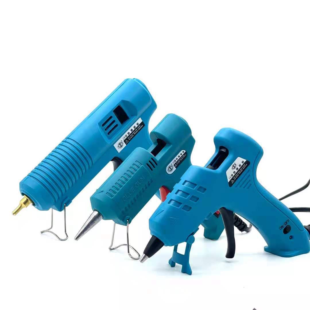 Pistola de pegamento casera de capacidad térmica DIY multifuncional pistola de pegamento multicolor pistola de fusión en caliente 7 / 11mm varilla de pegamento estudiante hecha a mano