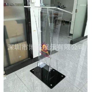 【定制】亚克力讲台 演讲台LOGO 学校教堂发言台主持台