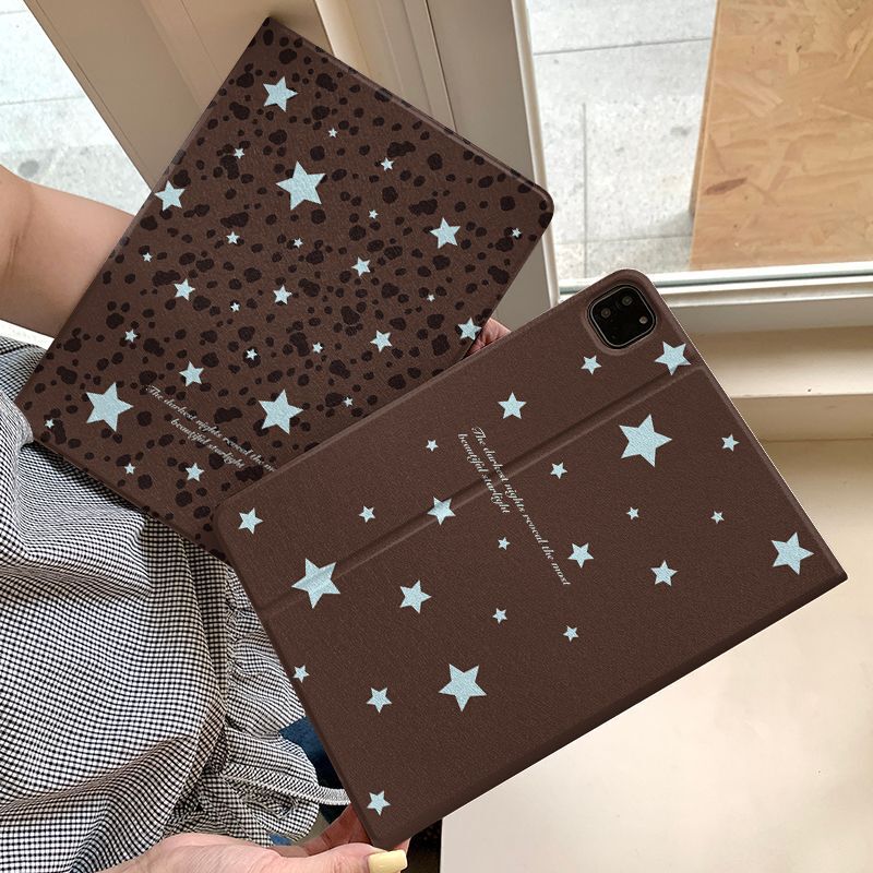Leopard Print Star Apple Ipad11 Tablet Case Air7/6 Protective Cover 5/4 Book-Style A16 Personalized 8/9 Generation Pro Leopard Print Star Apple Ipad11 Tablet Case Air7/6 Protective Cover 5/4 Book-Style A16 Personalized 8/9 Generation Pro