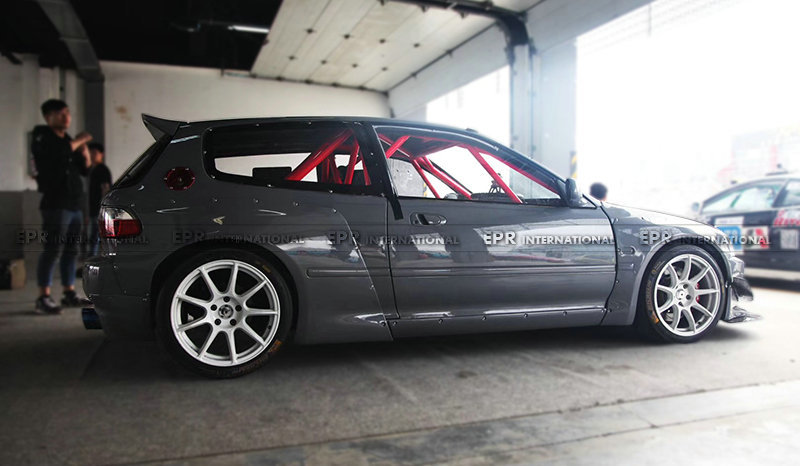 Suitable for Honda Civic Eg Modification Parts Rocket Rabbit Full Wide Body Kit Fiber Personalized Restyling