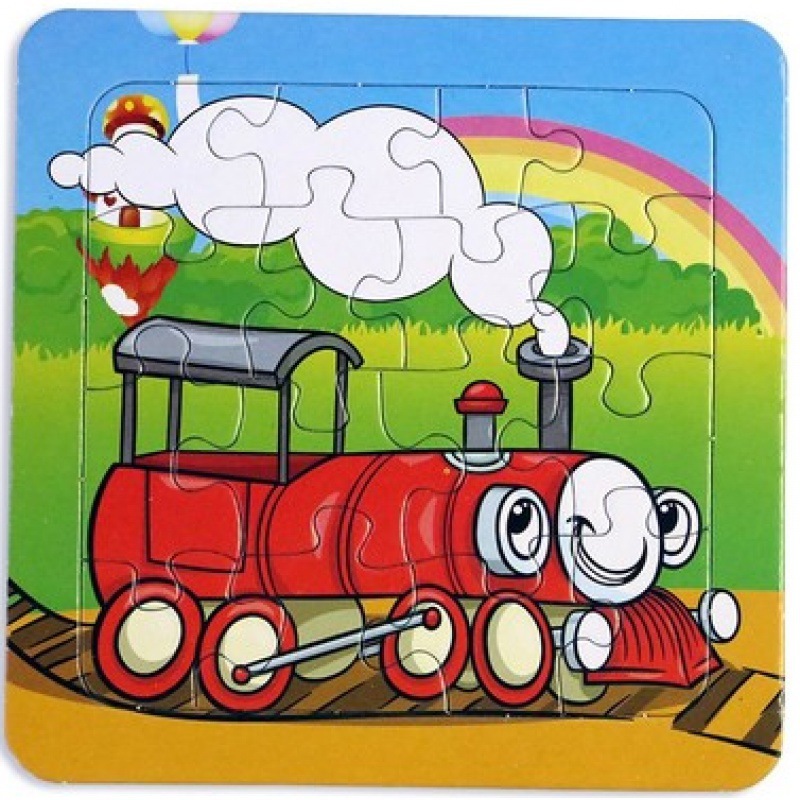 밝은 노란색 퍼즐 - 혼합 색상