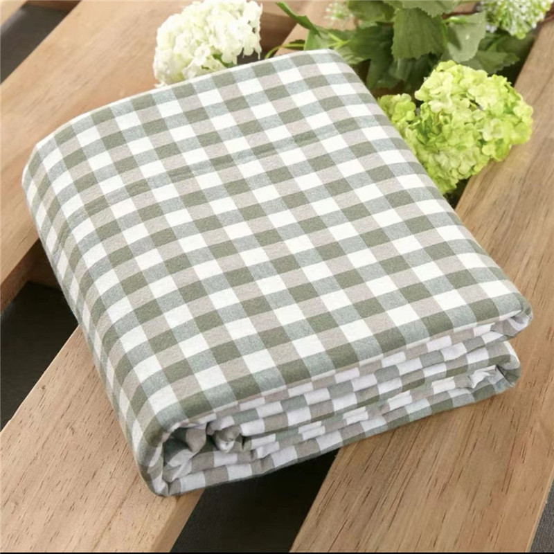 純綿水洗い綿布団カバー単品100純綿格子シングル二人カバー寮150x200x230|undefined