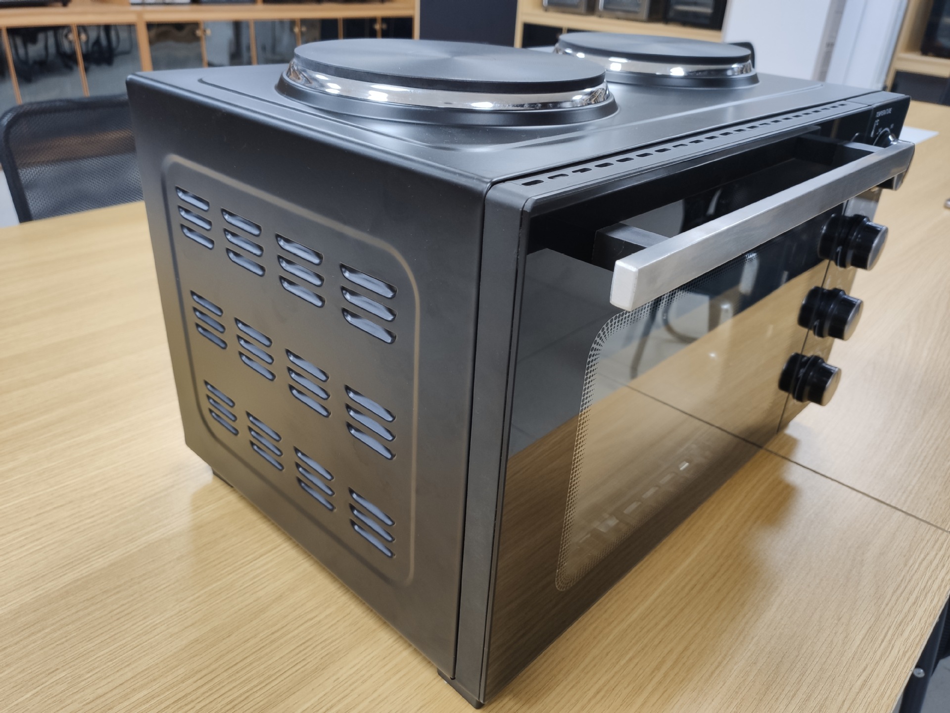 Horno doméstico de 35 litros horno eléctrico multifuncional de gran capacidad horno horno de pastel horno de horneado comercio exterior al por mayor certificación CE europea