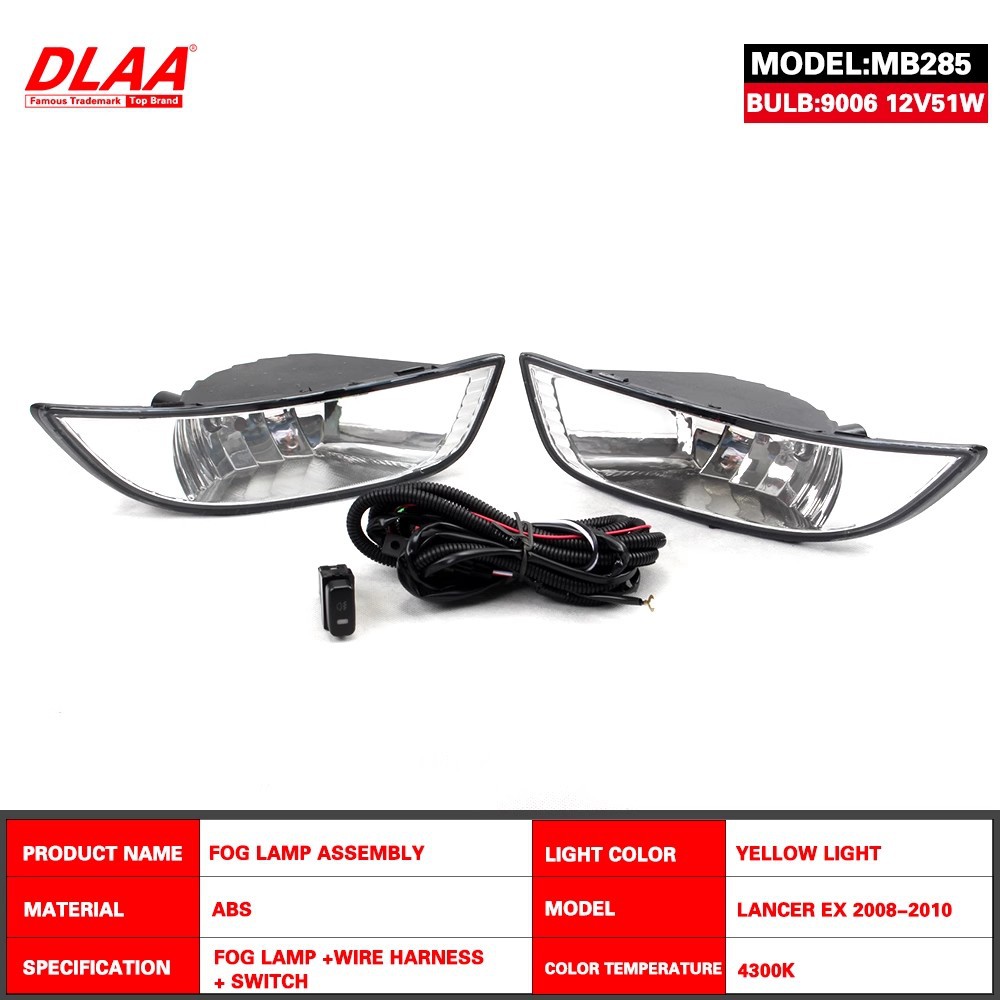 Aplicable a Mitsubishi Lancer EX07 / 08 conjunto de lámpara de niebla delantera lámpara de niebla diurna conjunto de lámpara de barra delantera