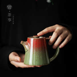 家用功夫茶具茶壶带过滤小单壶中式办公室客厅泡茶壶陶瓷茶水壶
