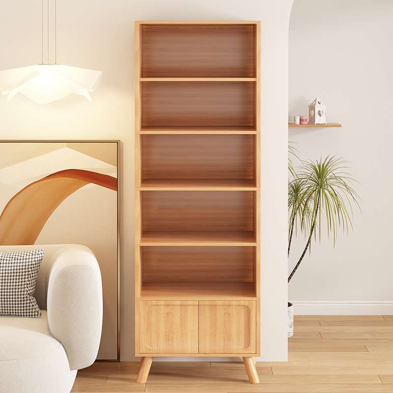 Narrow slit small bookshelf wall-mounted storage rack bookshelf floor simple home multi-layer living room cabinet storage cabinet