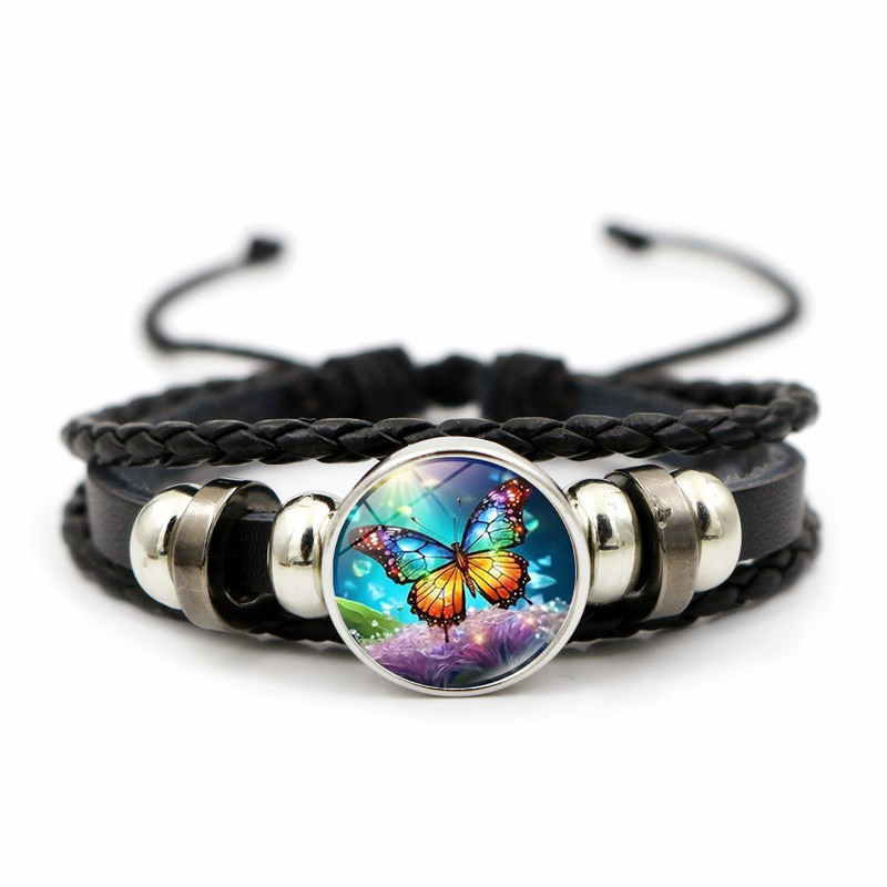 Polyurethane universal retro woven bracelet for men and women…
