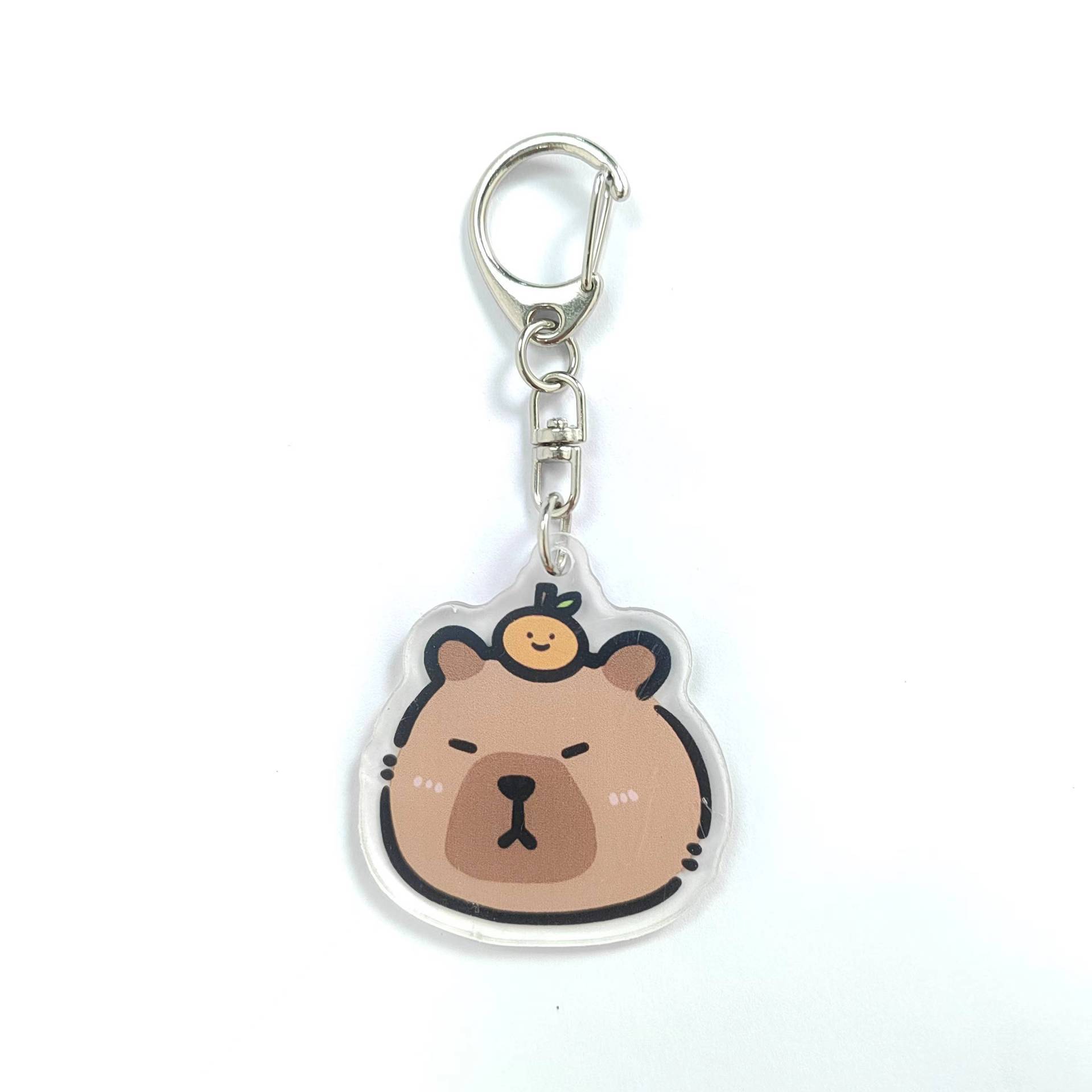 Mochila pequeña multifunción con diseño de capibara - Incluye monedero y bolsillo para auriculares - Estilo cartoon - Para organizar objetos pequeños