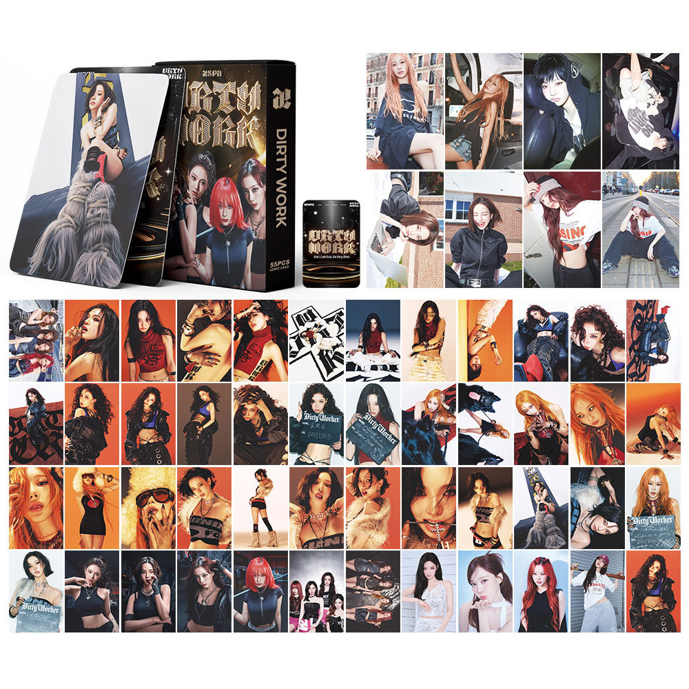 54/55 tarjetas Tarjeta pequeña integrada Tarjeta de álbum de G-IDLE Kpop Korean Wave Foto casera Tarjeta lomo SK