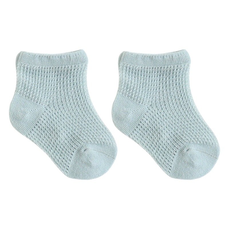 24 nuevos calcetines para niños, calcetines ultrafinos de verano para bebés, calcetines de algodón peinado de malla para niños y niñas, calcetines para bebés sin hueso