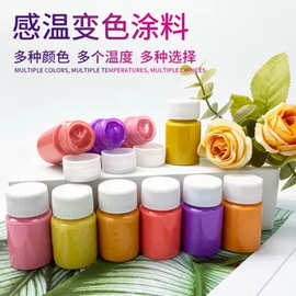 感温变色颜料遇热变色温变色浆可逆变有色变有色温变变色涂料