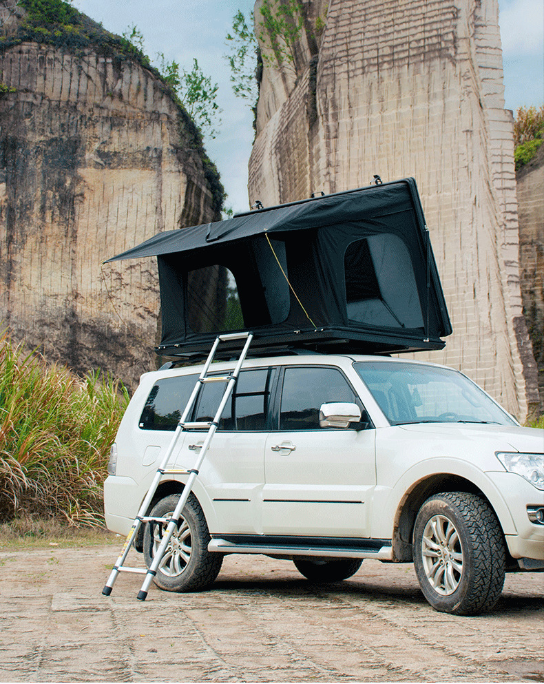 Roof-Top Tent Side-Flip Outdoor Camping Suv Tank Off-Road Self-Driving Tour Car Camping Stowable Car Tent