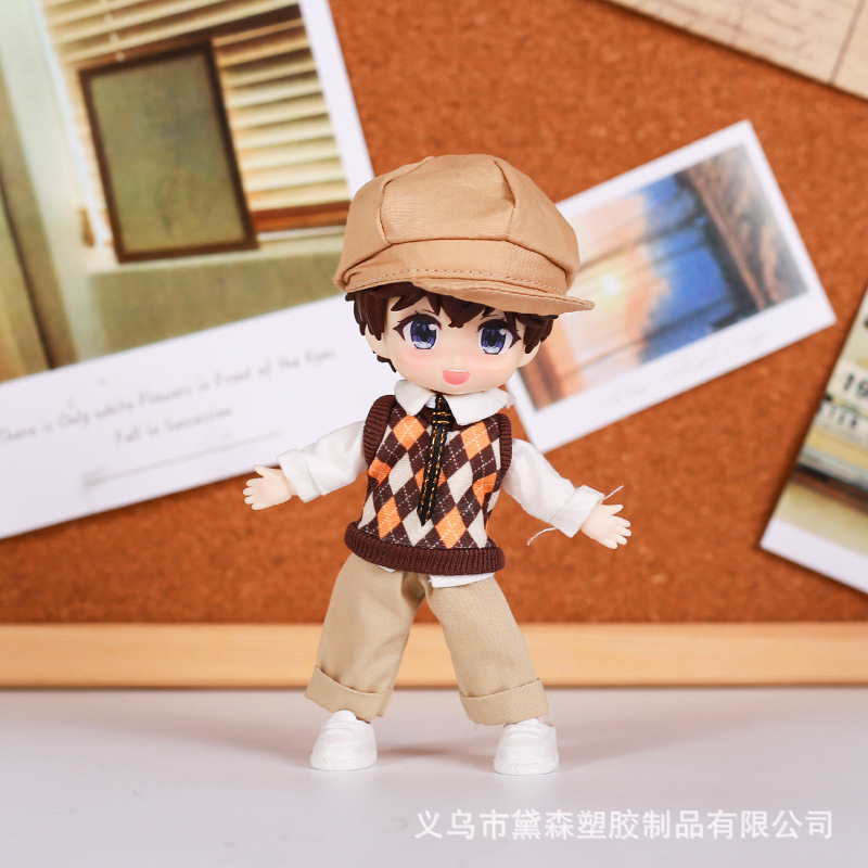 Ob11 Baby Clothes 12 Points Bjd Doll Gsc Molly Vest Shirt Pants Hat Clothes Blind Box Batch