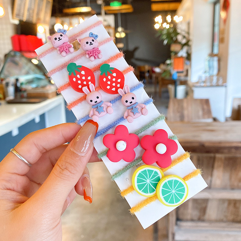 La cuerda del lazo del pelo del bebé la banda del pelo del pulgar de los niños tocado cuerda del pelo del bebé la niña no duele los accesorios del pelo de las muchachas de la banda de goma del pelo