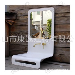 Acrylic artificial stone diamond plate manufacturers wholesale foreign trade plus fixed work system reception desk special-shaped table panel