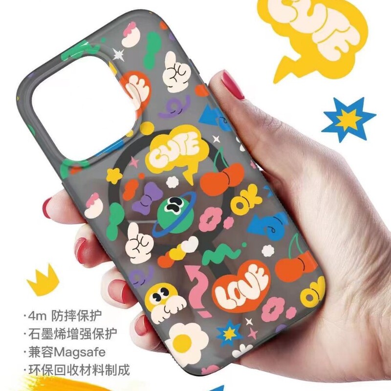 ZAGG Fengyu Mobile Phone Case Suitable for iphone16promax Magnetic Suction Mobile Phone Case 16 Fashion Drop-resistant European and American Big Brand