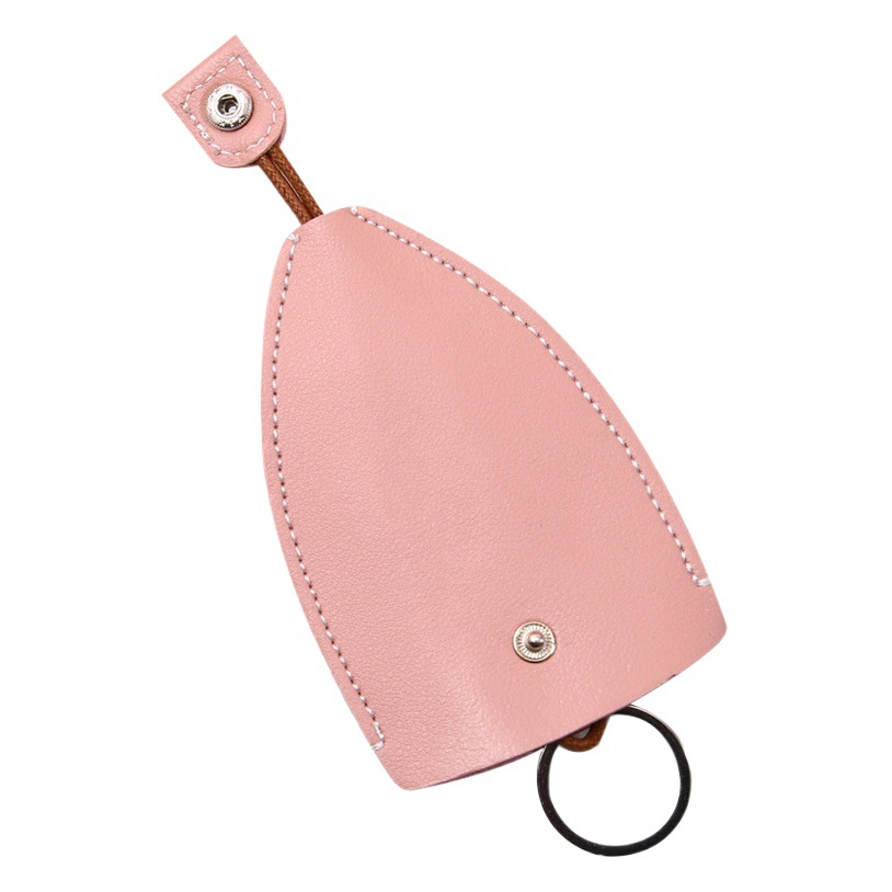 Colorful Pull-Out Key Bag Creative Pu Leather Car Key Protective Cover Community Sensor Access Card Holder