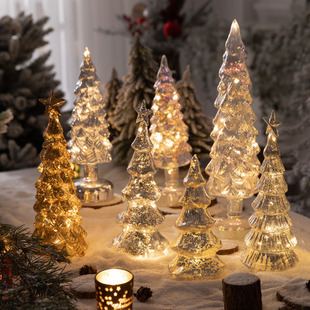 Christmas Decorations European Style Ins Style Lights Christmas Tree Desktop Decoration Gifts Bar Restaurant Atmosphere Decorations