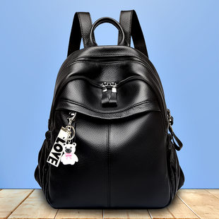 (Cross-border trading), capacious backpack, fashionable shoulder bag, genuine leather, high-quality style