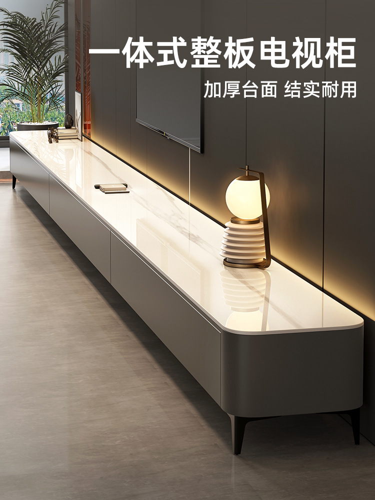 2025 New Tv Cabinet Living Room Small Apartment Light Luxury Home Storage Coffee Table Tv Cabinet Combination