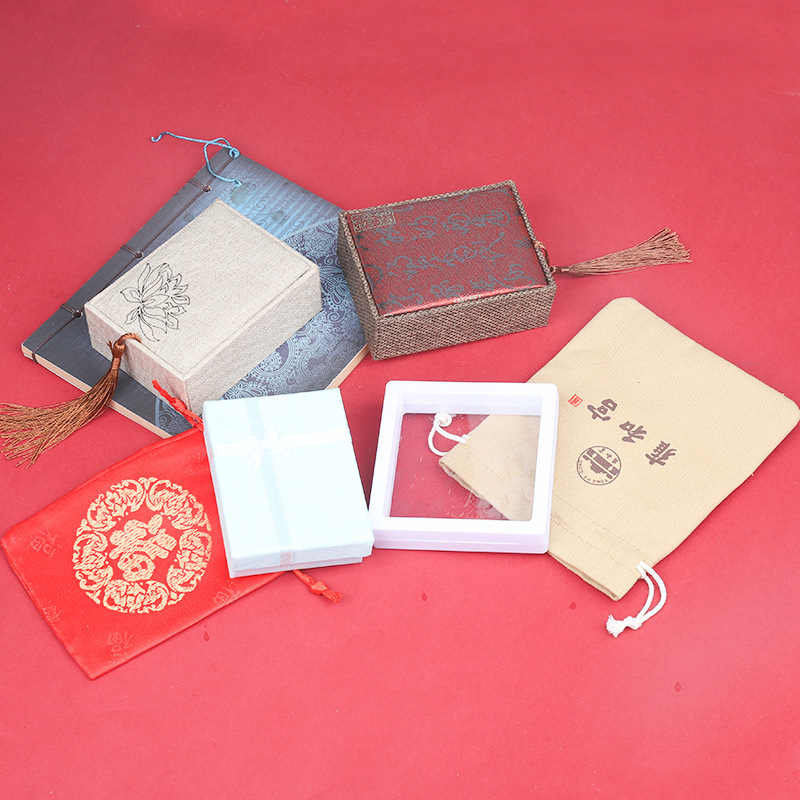 Packaging Box High-end Fabric Vintage Jewelry Jewelry Box Beads Handstring Box Bracelet Box Gift Bag Packaging Box High-end Fabric Vintage Jewelry Jewelry Box Beads Handstring Box Bracelet Box Gift Bag