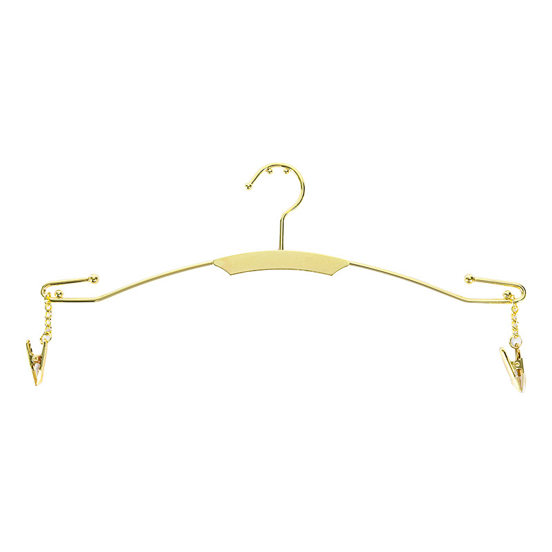 Metal Underwear Hanger Rose Gold Pants Clip Underwear Shop Special Hanger Pants Rack Non-slip Display Clothes Support Inner Hanger