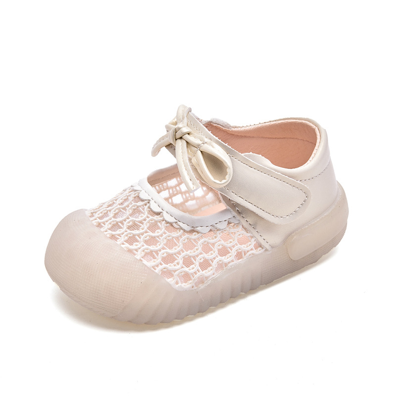 Zapatos para bebés niñas sandalias de princesa 2026 nuevo primavera y verano hueco antipatas transpirables zapatos para niños dulces