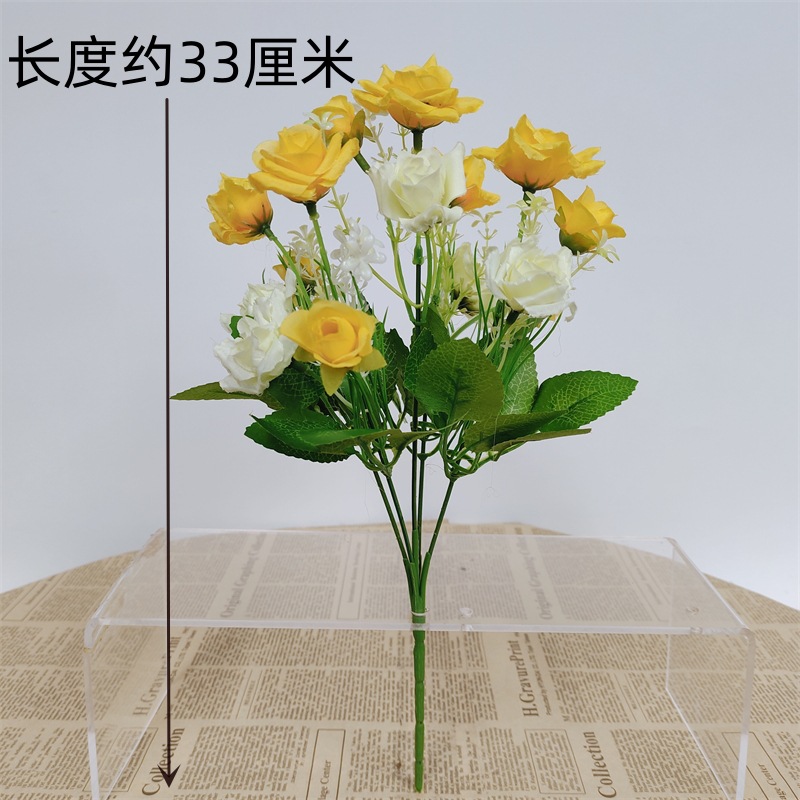 flores falsas flores de plástico ramo de flores de cascada flores secas decoración del hogar flores biónicas