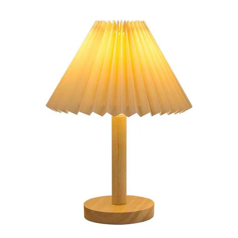 Lámparas de escritorio creativas retro cabezal de cama de madera maciza transfronteriza lámparas de escritorio de vivienda nórdicas lámparas de estilo japonés ins coreano y japonés