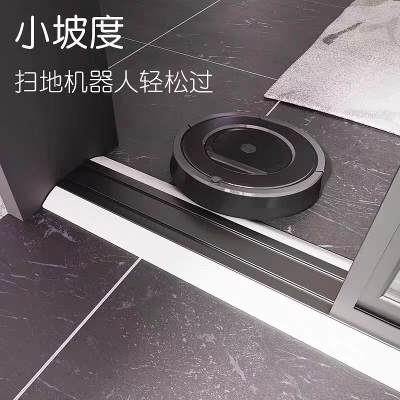 Sweeping robot slope climbing pad silicone bendable porch step sill bar bathroom countertop self-adhesive water blocking