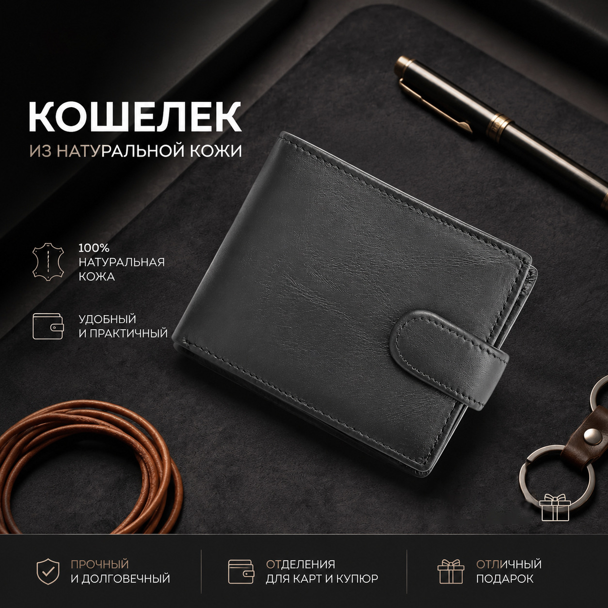 New vintage leather wallet large capacity men's wallet multi-card card bag head layer cowhide coin purse wholesale