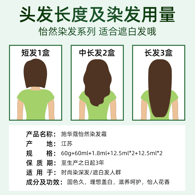 施华蔻染发膏怡然女士植物自己在家染遮盖白发正品多规格选择严选|undefined