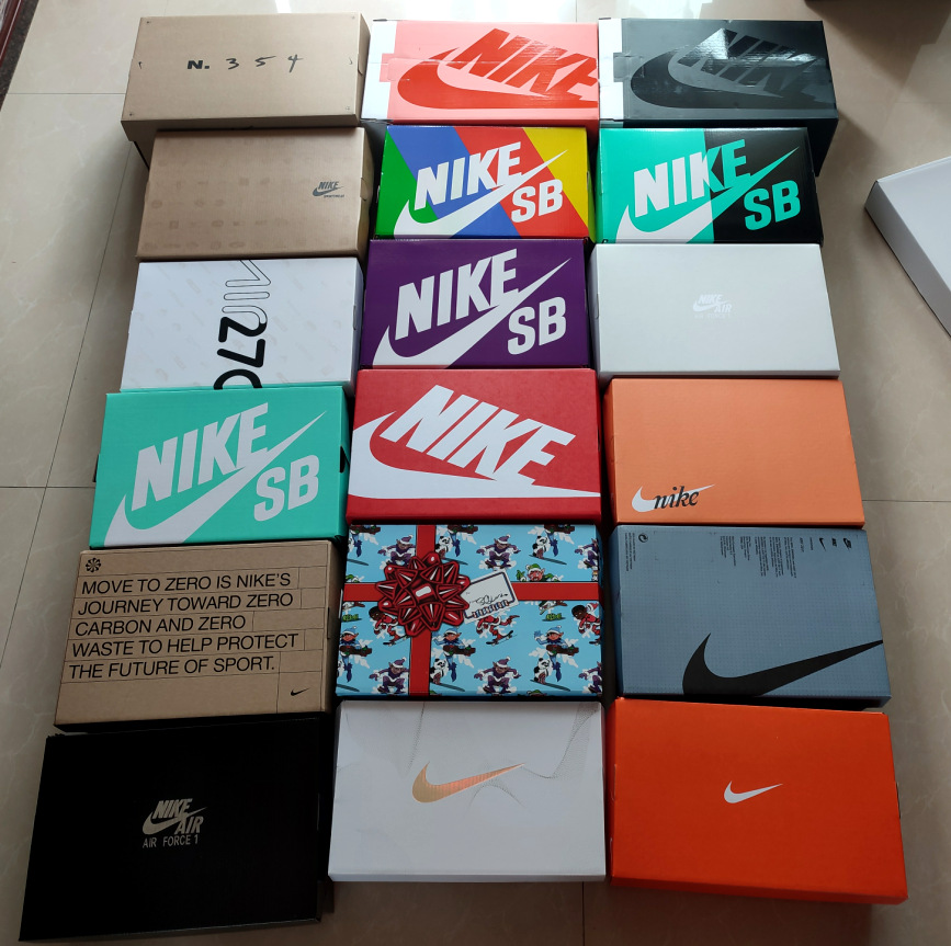 NIKE AIR force one AF1 embalaje zapatos para correr cartón Dunk Sacai blzer AIR MAX caja de almacenamiento