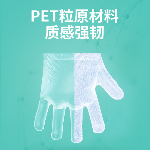 Medical PE examination gloves disposable thickened transparent film plastic gloves for beauty home use for dentists