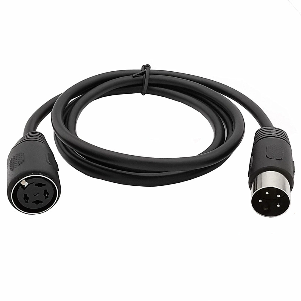 Big DIN line 4pin car audio and video cable Old -style keyboard interface MIDI cable beam big DIN data cable