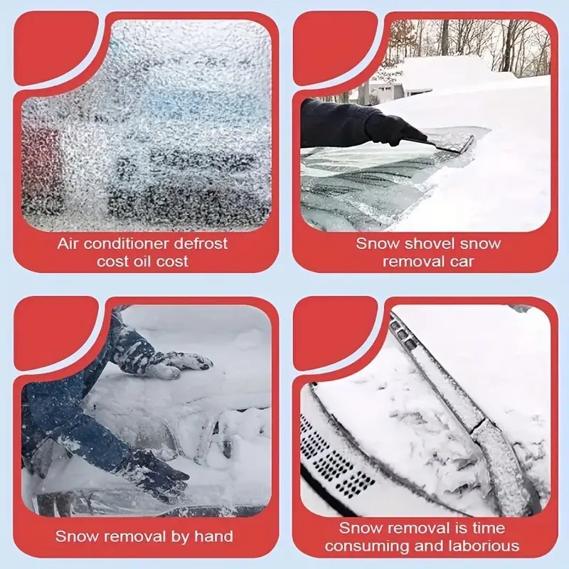Magnetic car snow shield with thickened aluminized film, sunshade for car front, enlarged moisture-proof Oxford fabric, snow protection
