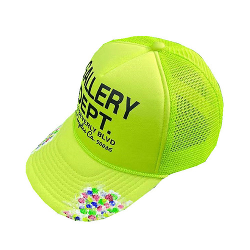 Cross-border American-style trendy brand GALLERY DEPT graffiti letter baseball cap sun hat bucket hat curved brim hat for men and women
