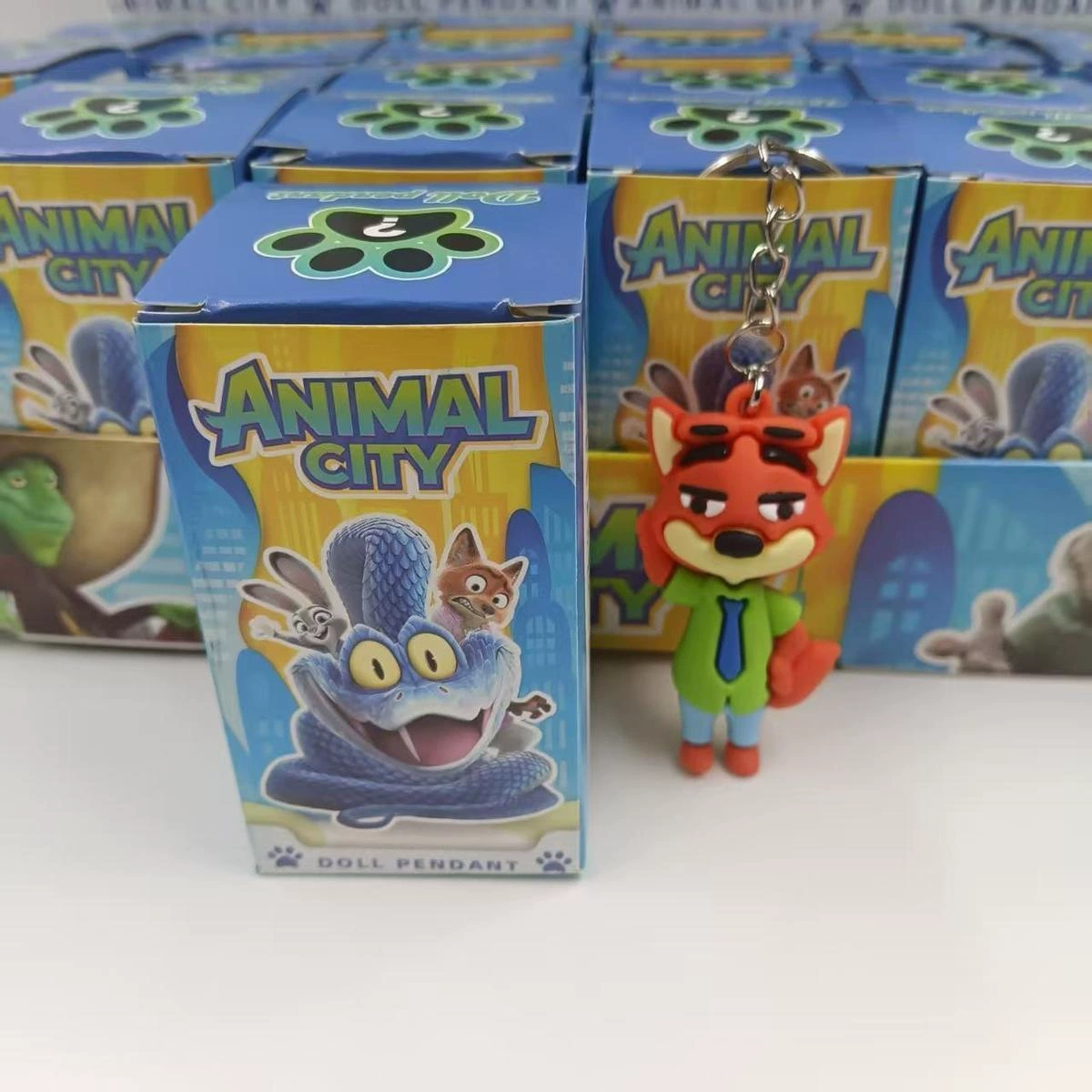 Популярные 24 коробки мягкого клея Crazy Animal City Dongdong Le набор блэд-боx детские образовательные кукольные украшения подарки ученикам