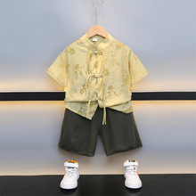 男童夏装套装汉服童短袖两件套儿童童装国风衣服新中式潮宝宝唐装