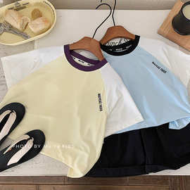 木野儿童夏季速干短袖t恤湖州织里童装男女童a类服饰宝宝轻薄上衣
