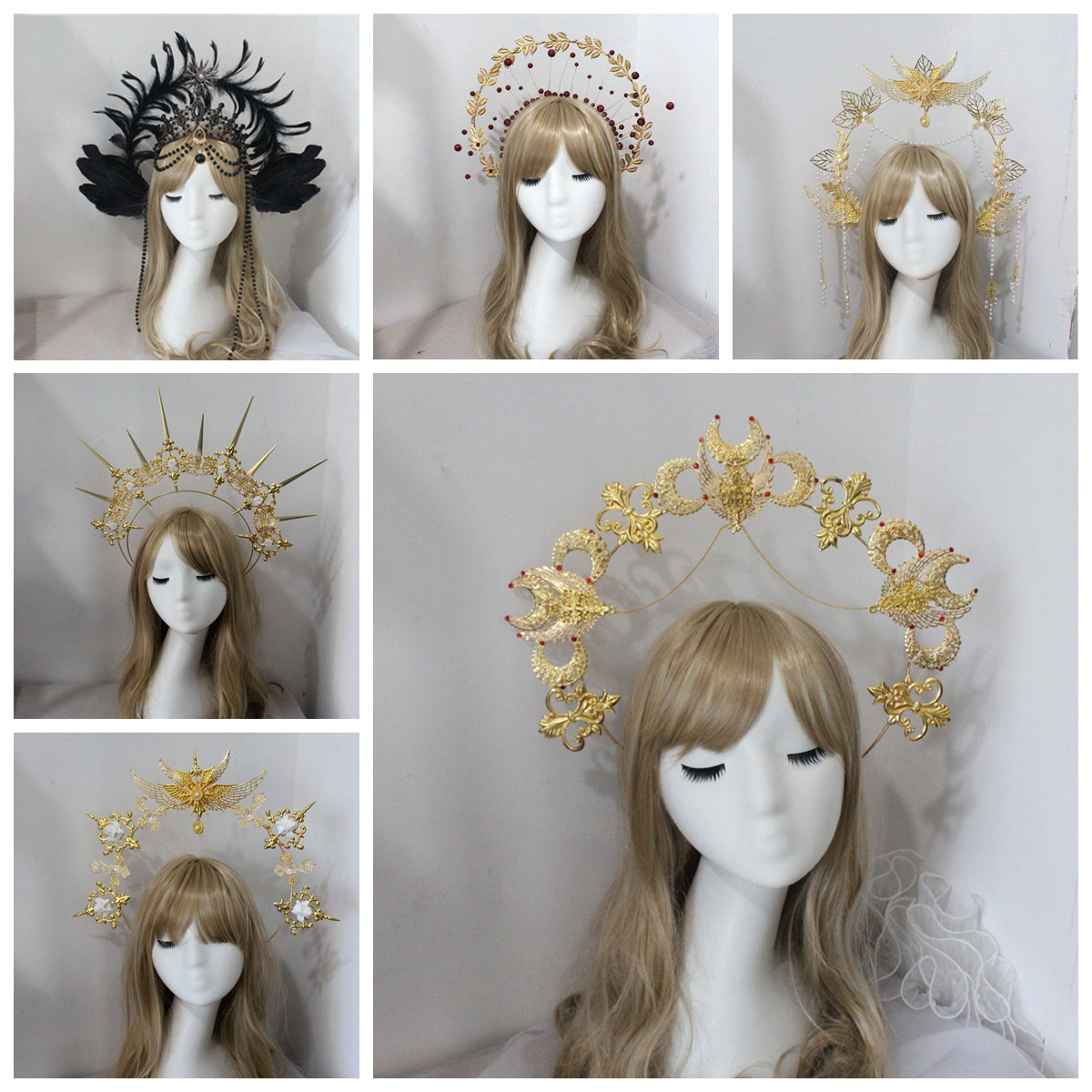 Diy hecho a mano apertura Lolita corona material paquete hecho a mano foto gótico retro joyería combinación Accesorios