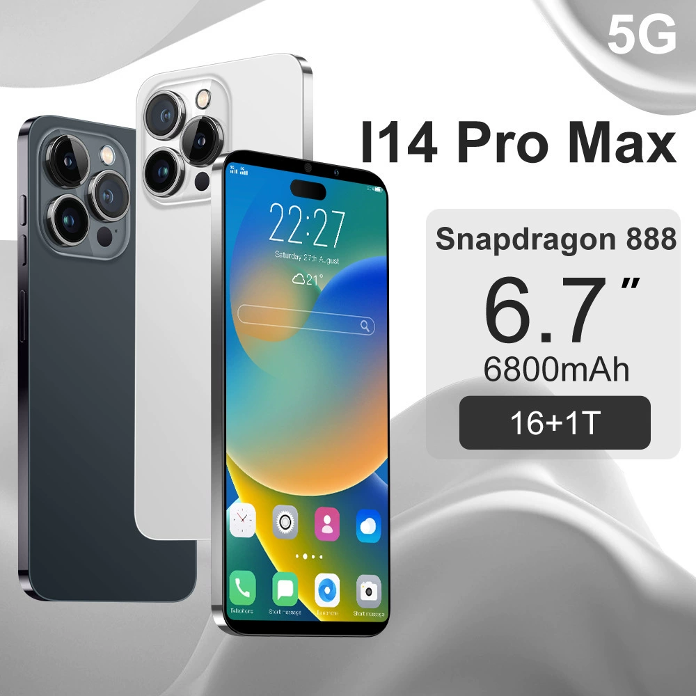 Smartphone i14 Pro Max, 6.7‑inch, 16+1TB, Android 13