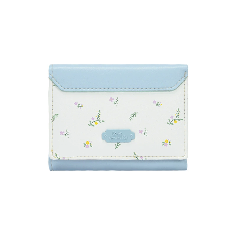 Wallet, thin Korean style compact wallet, 10.8 × 8.8 × 2.5 cm, multi-color options