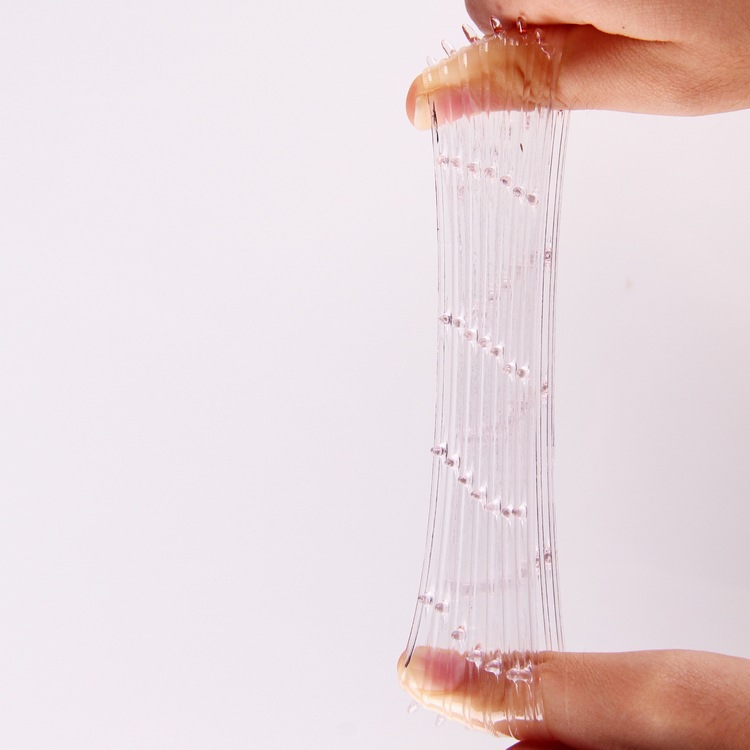 Caterpillar Crystal Delay Ring TPE Locking Sun Ring Adult Toy — detail image 29