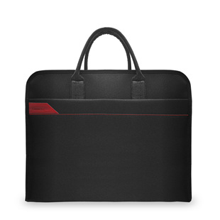 Office portable file bag printing large capacity file bag conference material file bag double-layer zipper briefcase