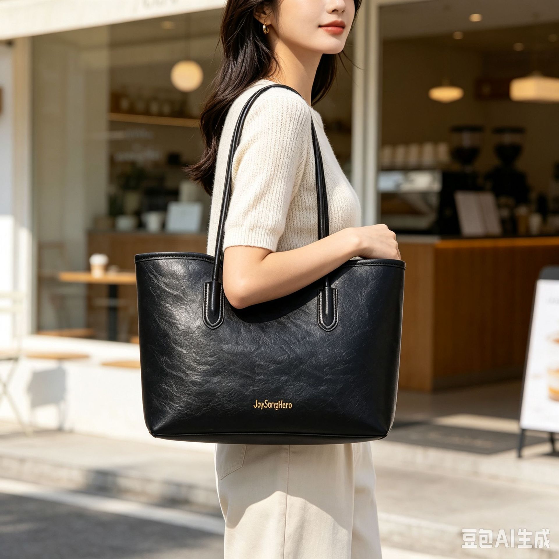 Cross-border trendy tote bag for women, new style, versatile shoulder bag, high-end design, super popular handbag, fashionable underarm bag
