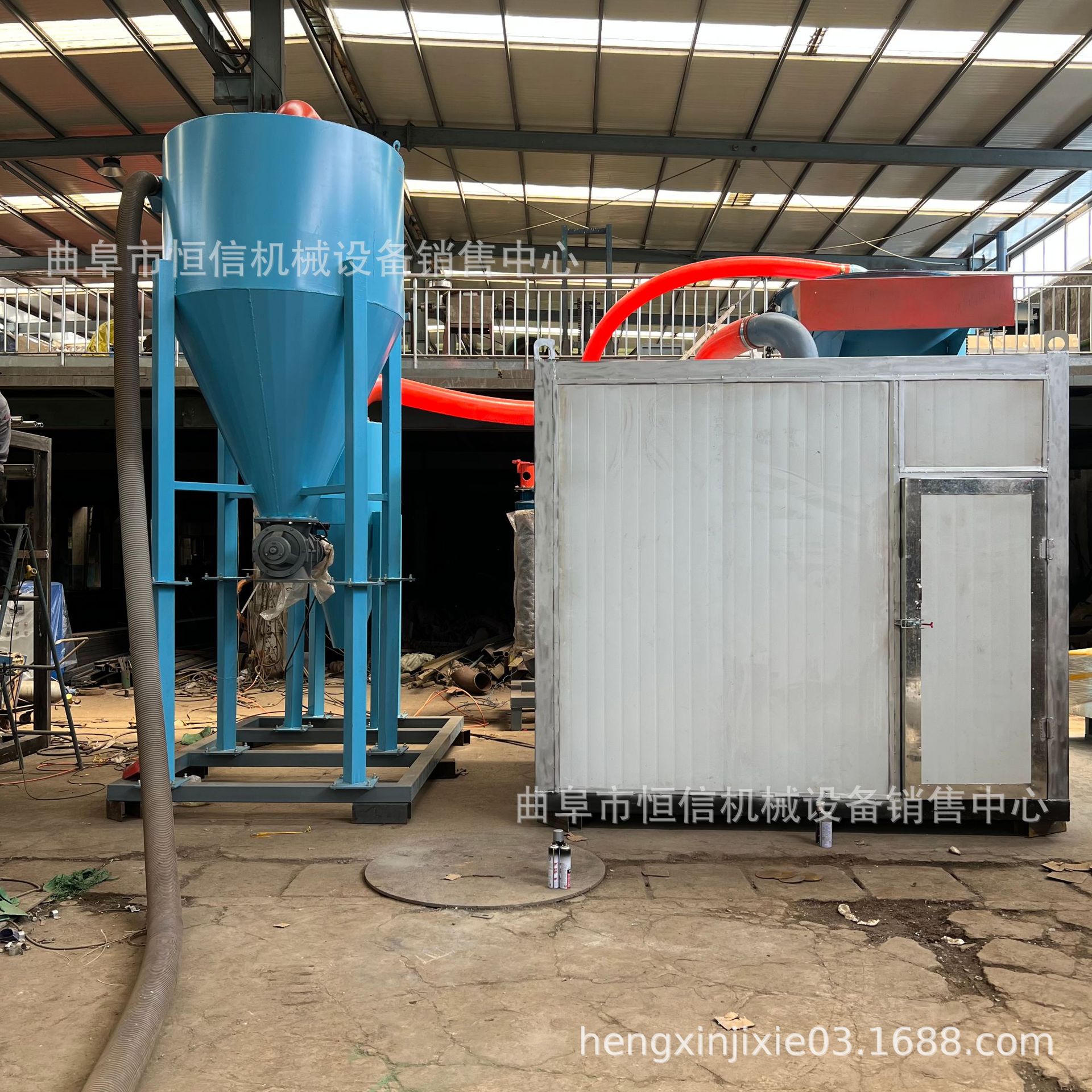 2023新型煤块煤渣气力输送机zcjb 双卸料口污泥泥渣气力吸料机