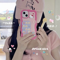 Cute Cartoon Kitten Phone Case for iPhone 15 Apple 12 Compatible 13/14 Pro Max, Shockproof