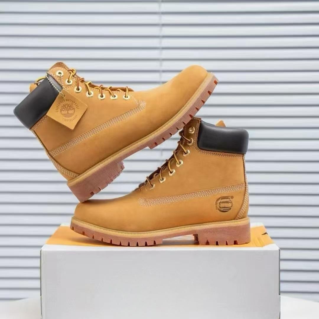 Putian Chunyuan TianbaiLun primavera y otoño nuevo estilo de botas de ruibarbo ligera y cómoda impermeable y resistente al desgaste botas Martin para hombres y mujeres